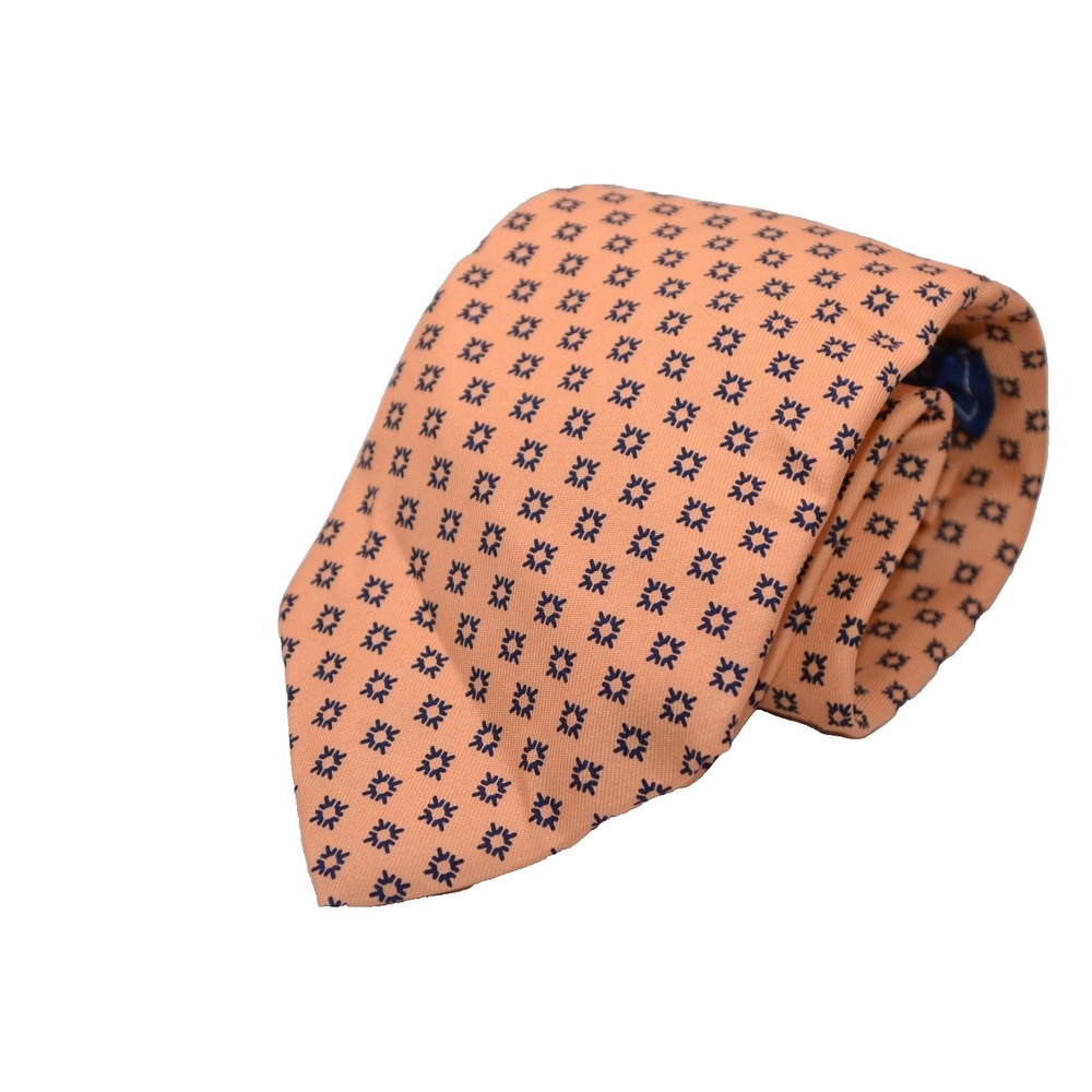 Vineyard Vines Custom Collection Men's Silk Necktie Yellow Blue Geometric New